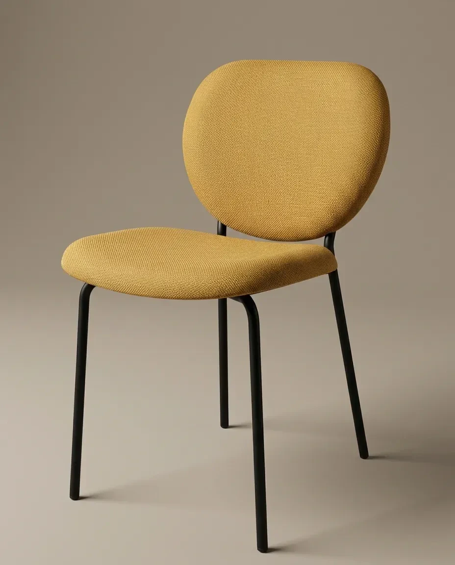 Side chair in metal