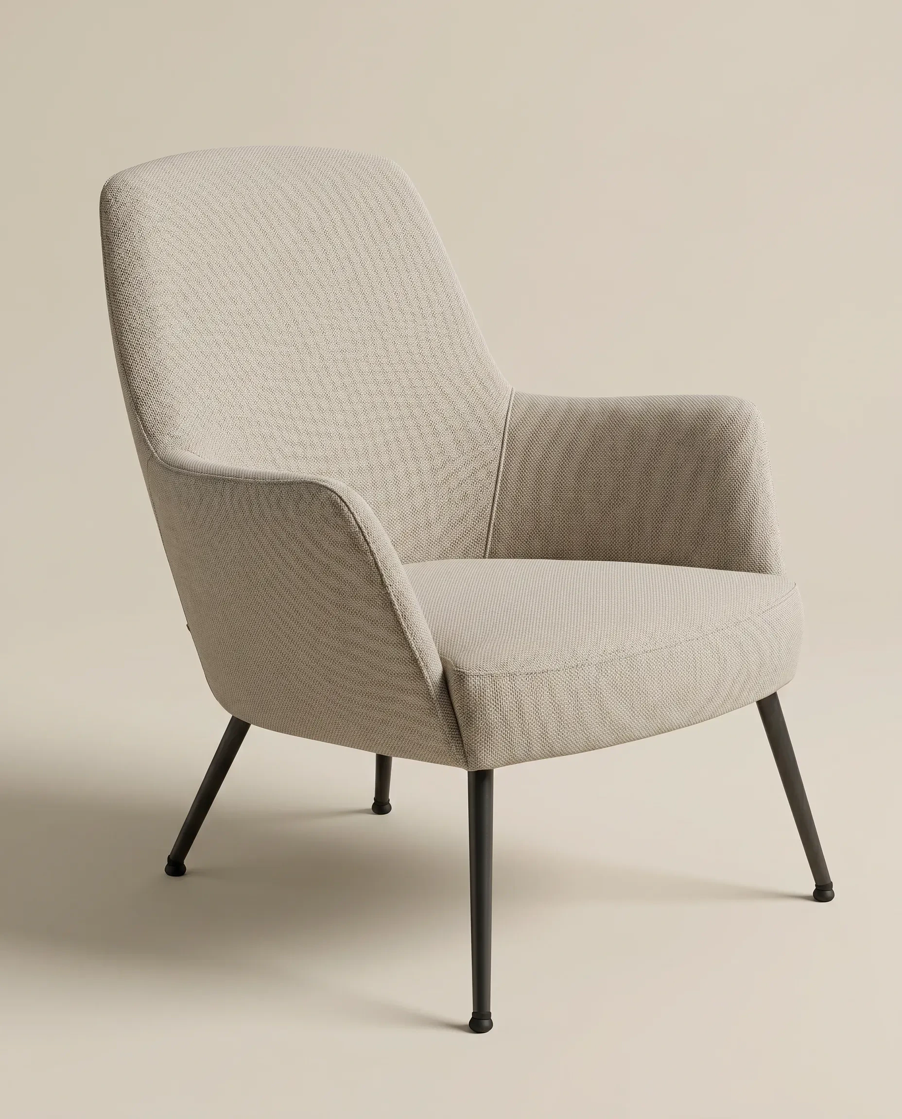 Milo Lounge chair in metal