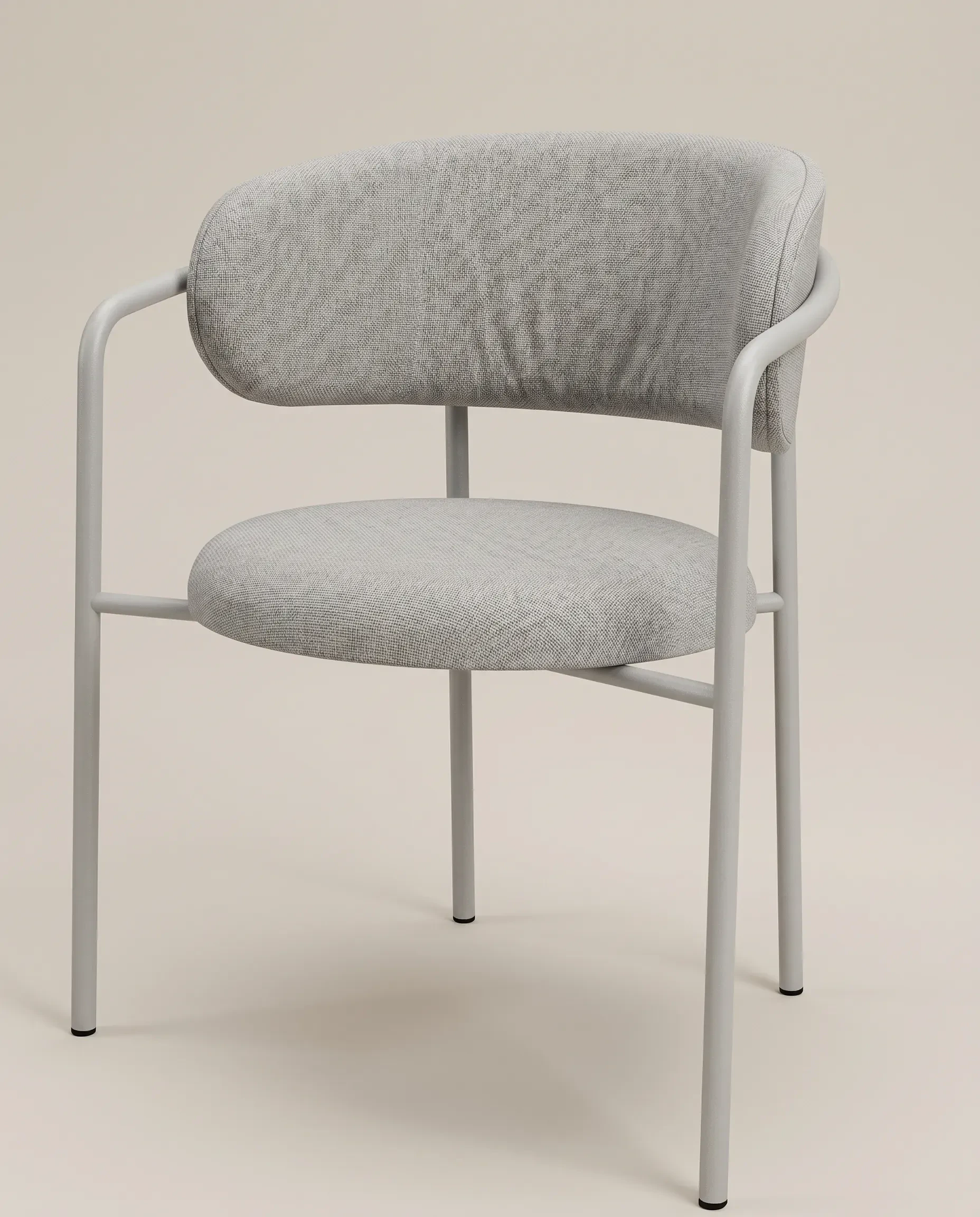 Armchair in metal